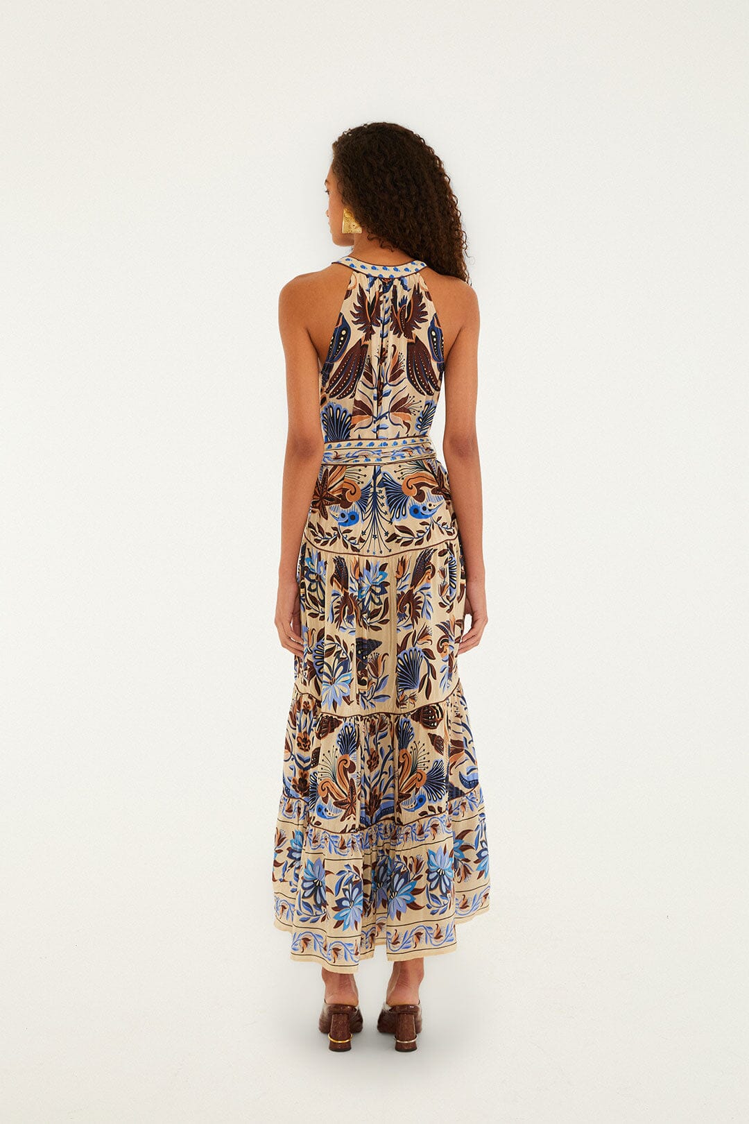 FARM Rio Sand Nature Land Maxi Dress