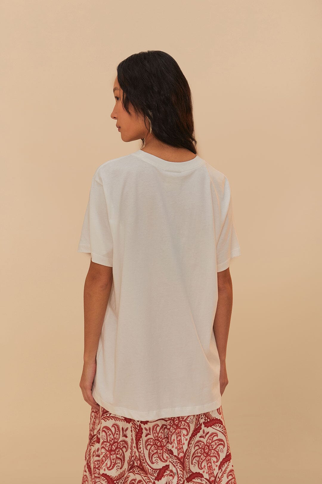 FARM Rio Off-White From Brasil To The World Relaxed T-Shirt
