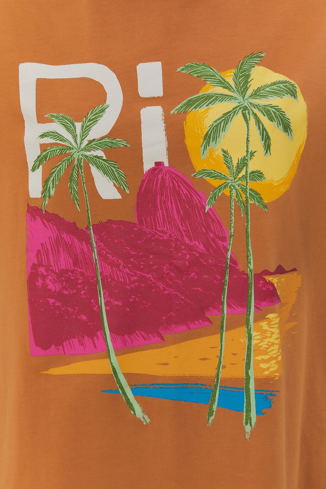 FARM Rio Caramel Rio Organic Cotton Relaxed T-Shirt
