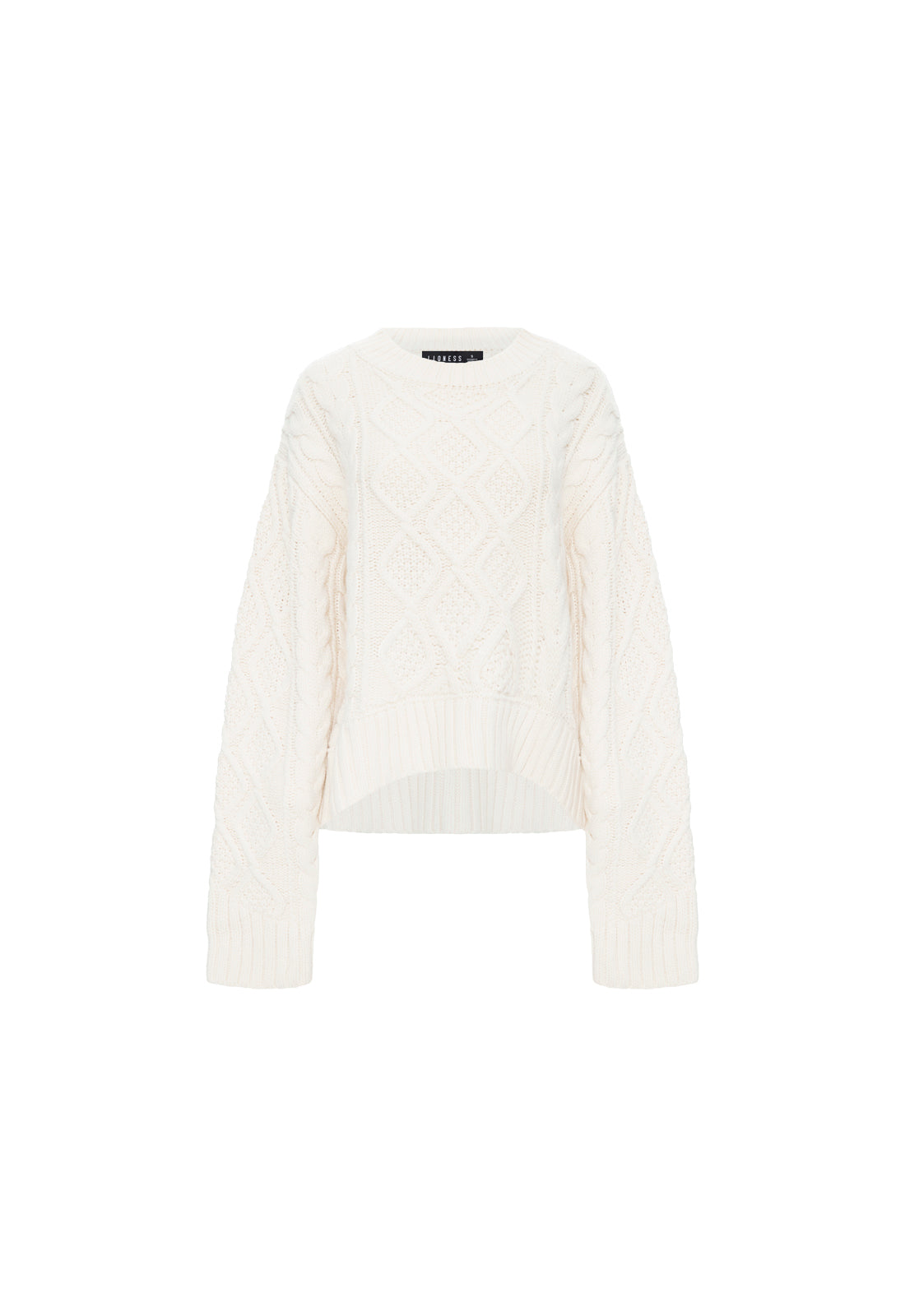 Lioness Fashion Outlets | LIAISON CABLE KNIT - CREAM