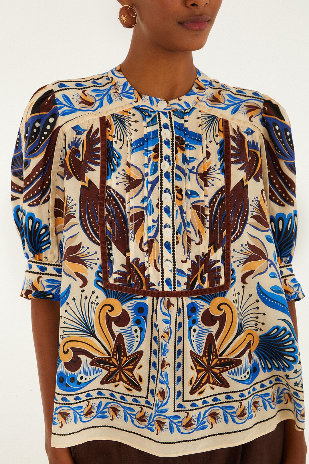 FARM Rio Sand Nature Land Blouse