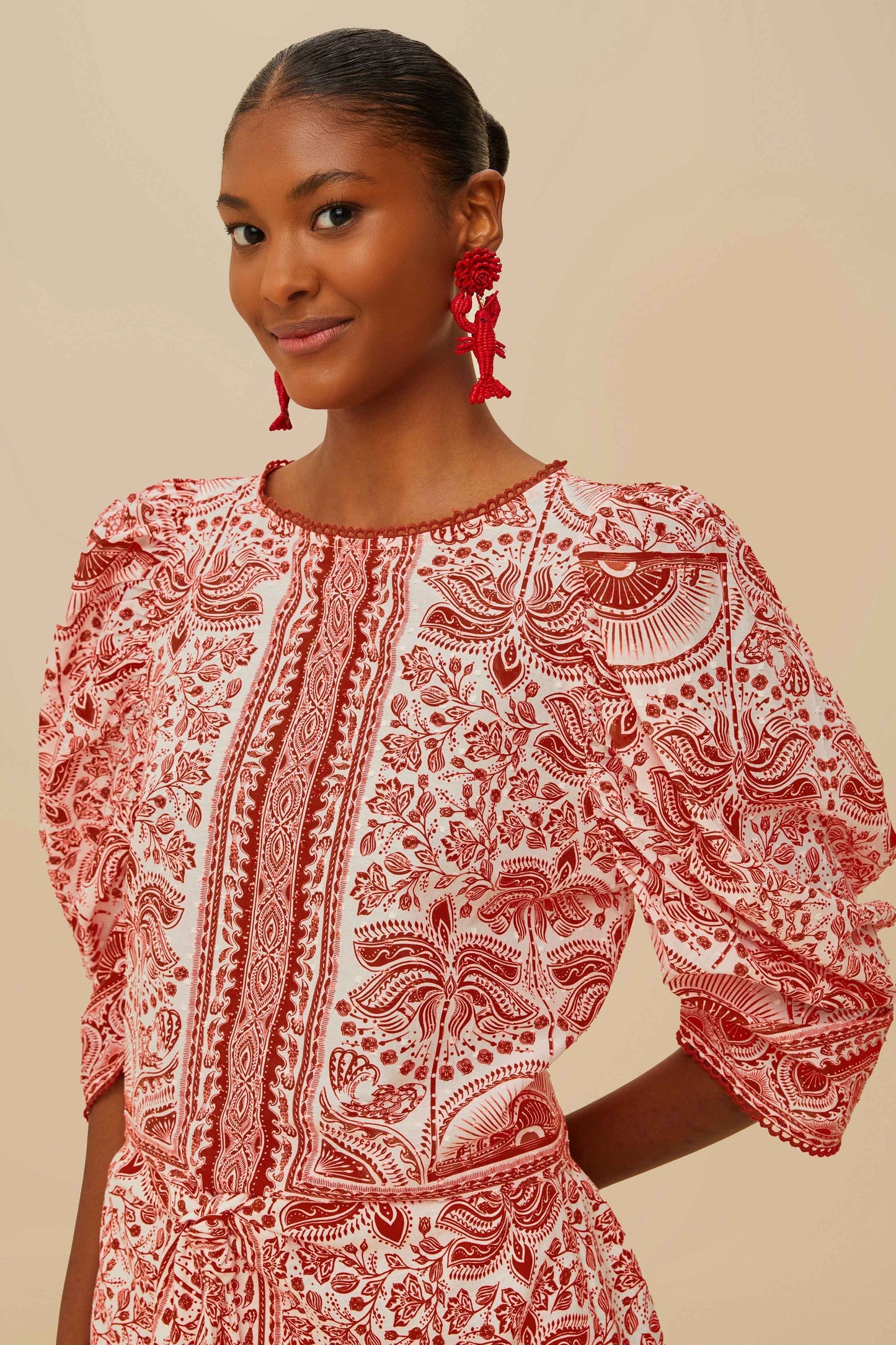 FARM Rio Red River Ride Blouse