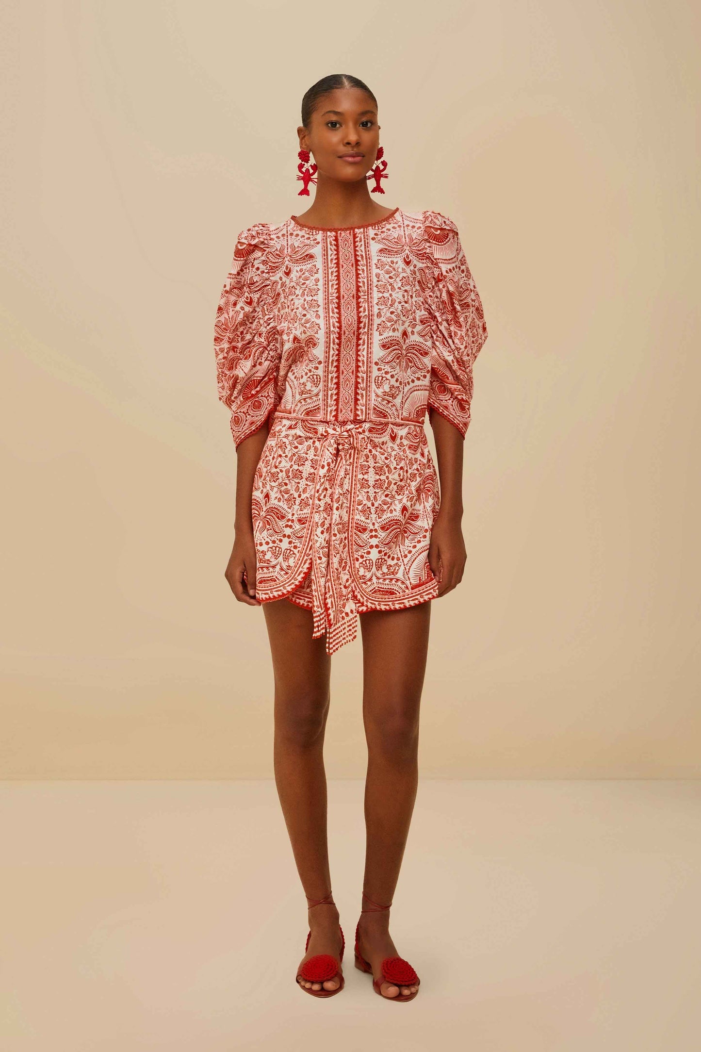 FARM Rio Red River Ride Blouse