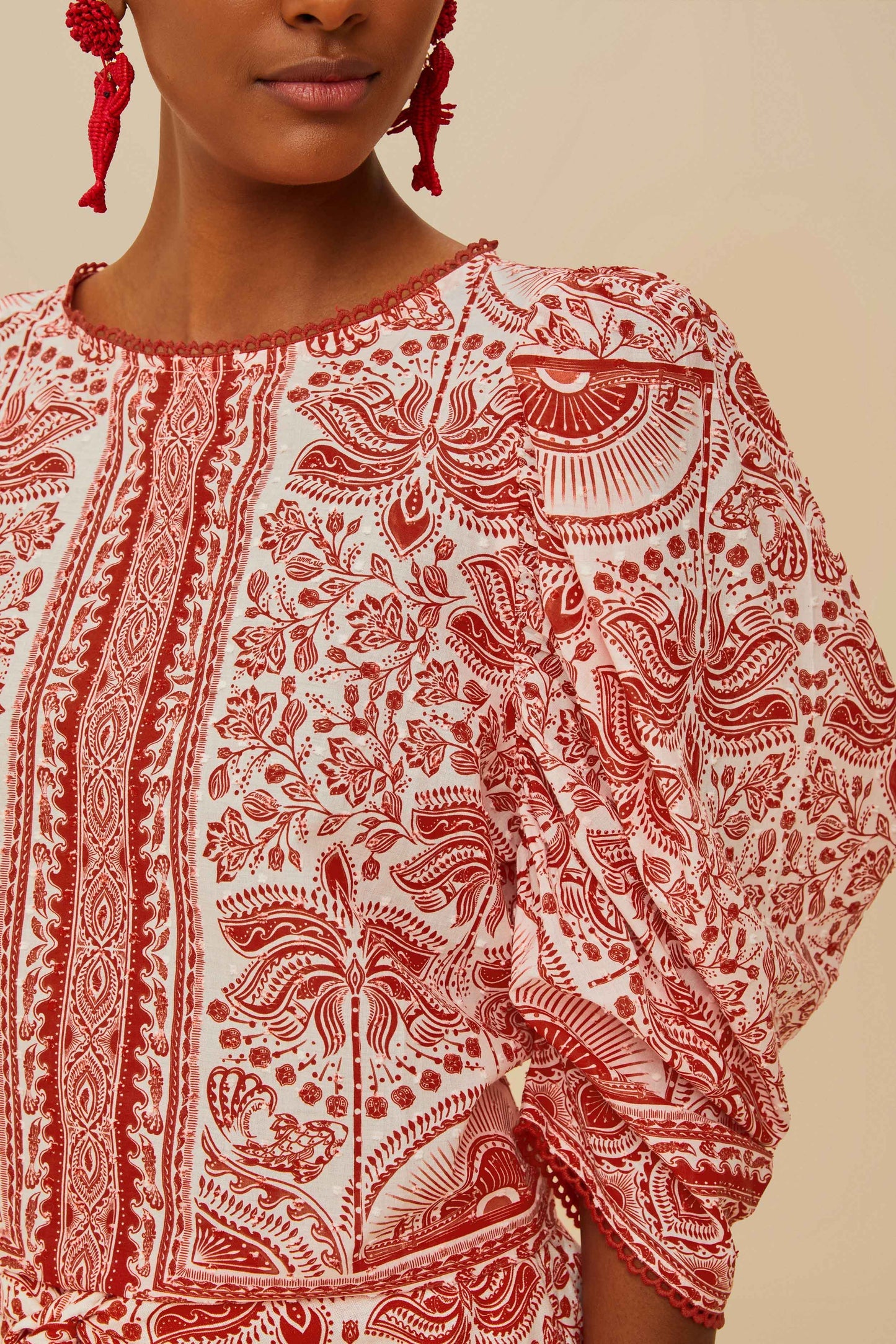 FARM Rio Red River Ride Blouse