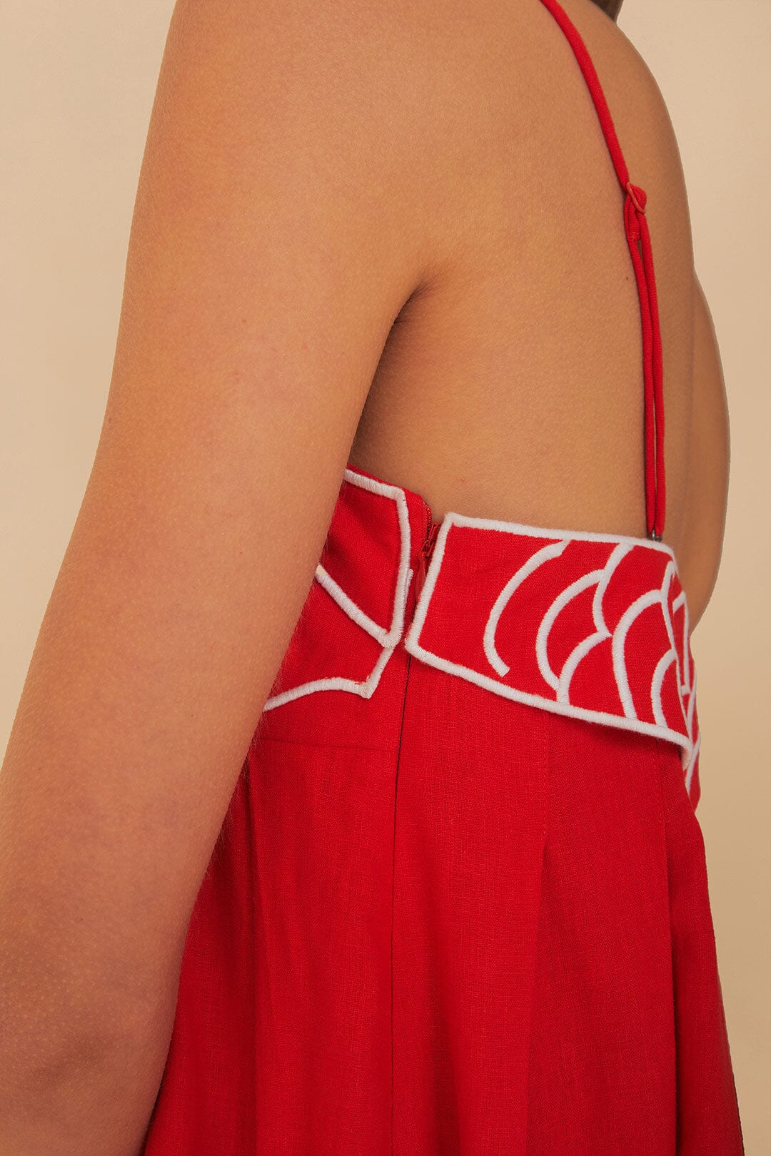 FARM Rio Red Fish Top Maxi Dress