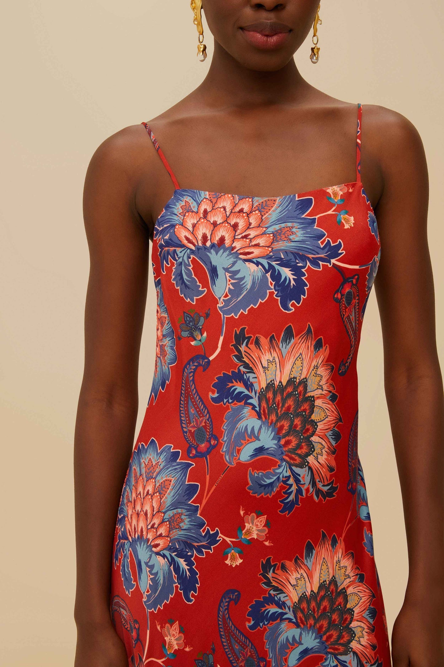 FARM Rio Red Luang LENZING™ Maxi Dress