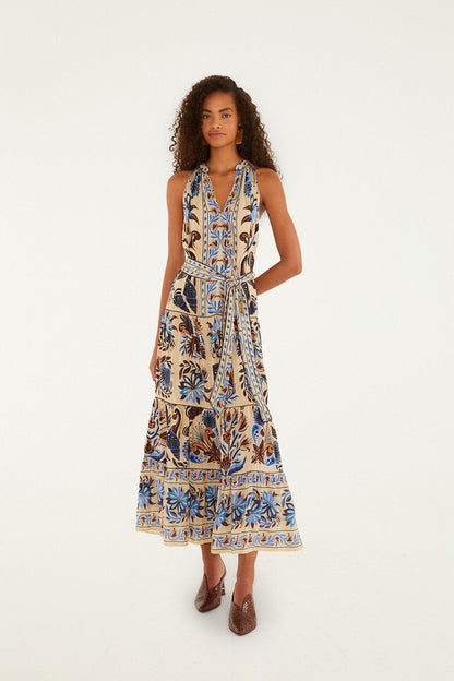 FARM Rio Sand Nature Land Maxi Dress