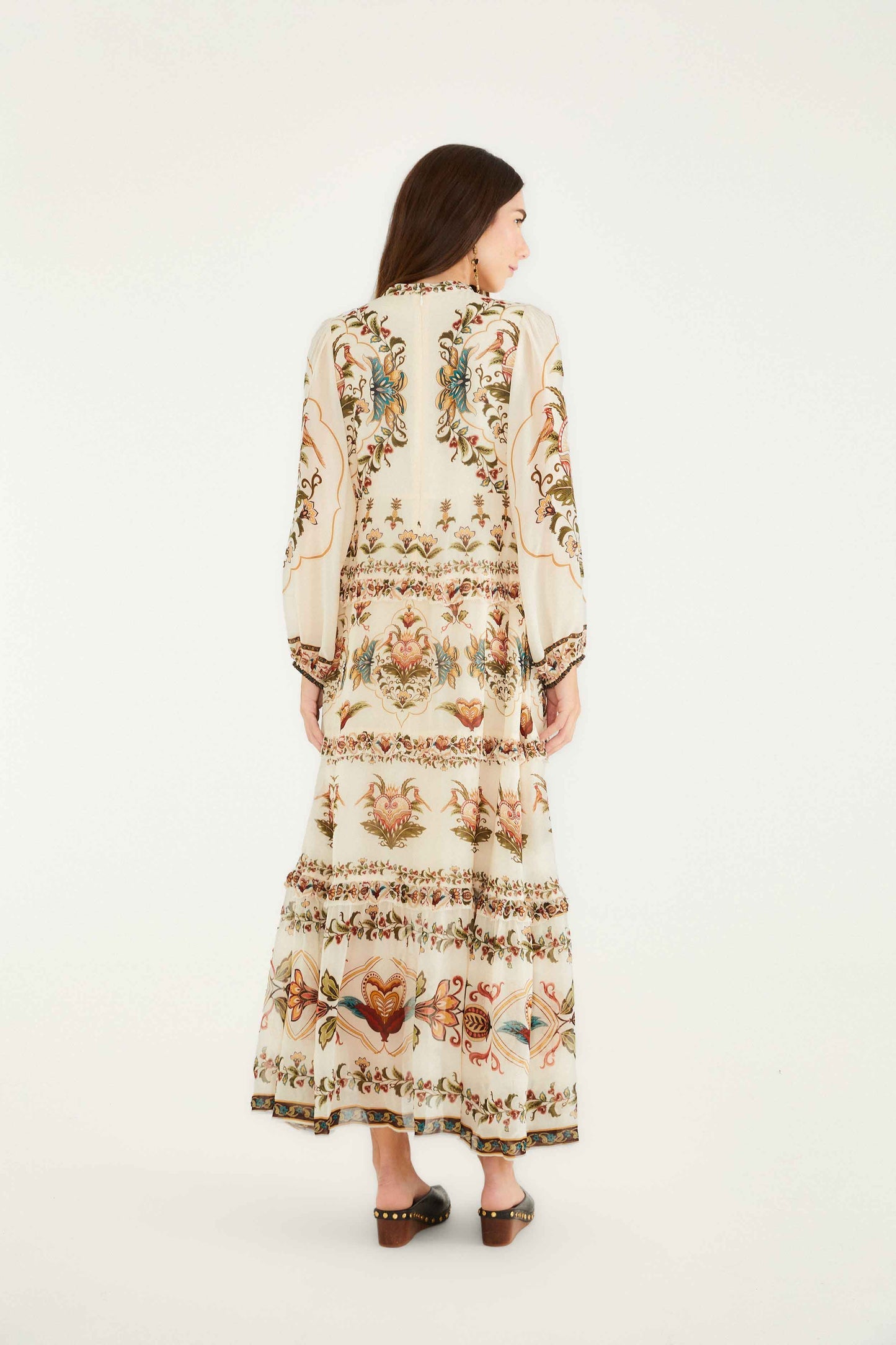 FARM Rio Cream Majestic Hearts Maxi Dress | FARM Rio