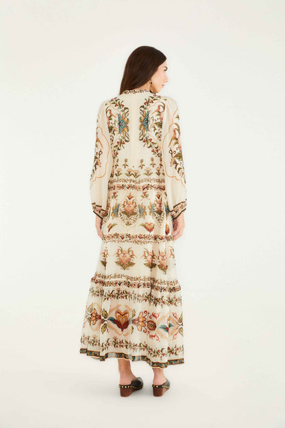 FARM Rio Cream Majestic Hearts Maxi Dress | FARM Rio