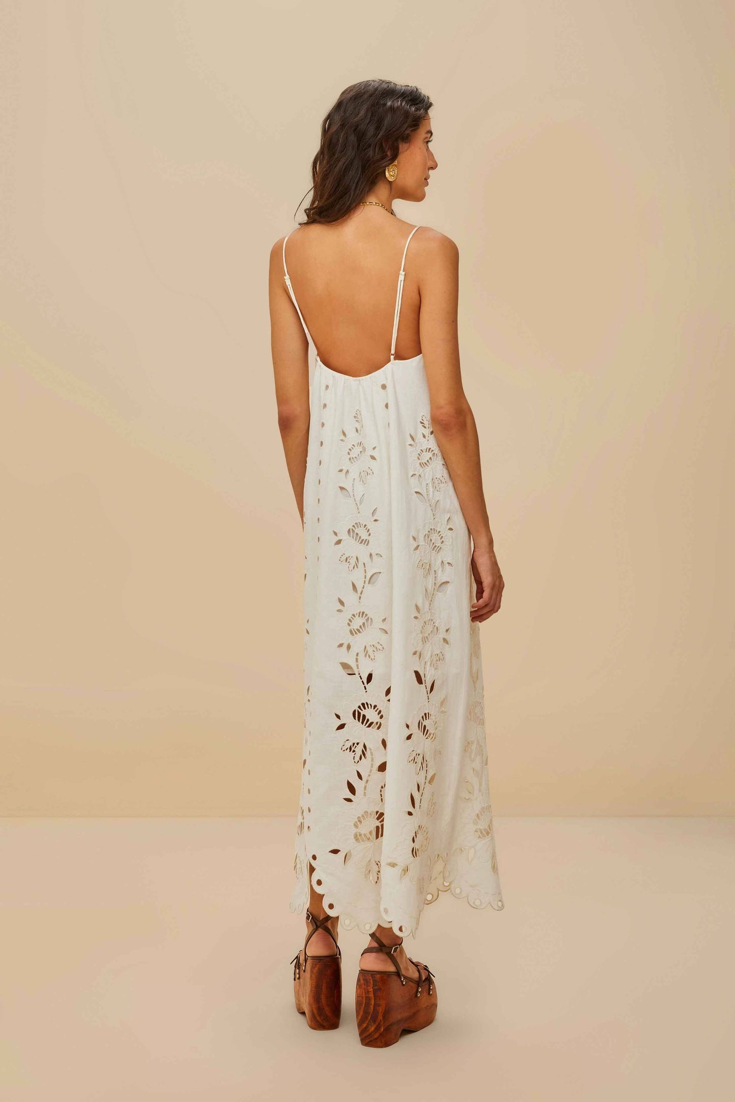 FARM Rio Off-White Richelieu LENZING™ ECOVERO™ Euroflax™ Maxi Dress