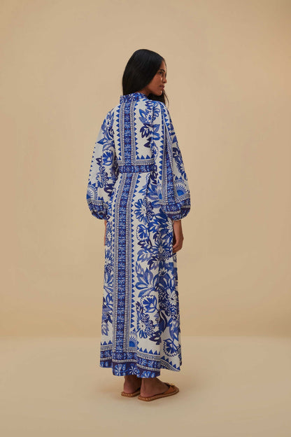FARM Rio Off-White Flora Tapestry Lenzing™ Ecovero™ Euroflax™ Maxi Dress