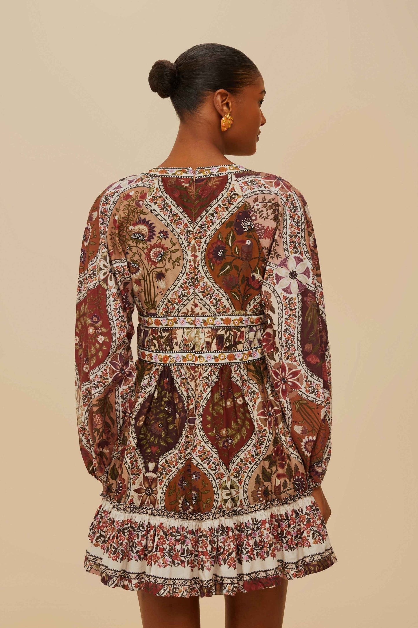 FARM Rio Multicolor Romantic Nature Mini Dress