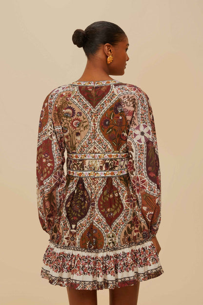 FARM Rio Multicolor Romantic Nature Mini Dress