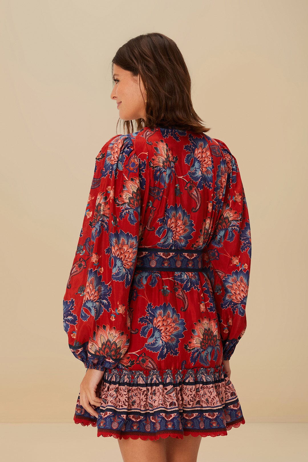 FARM Rio Red Luang Mini Dress