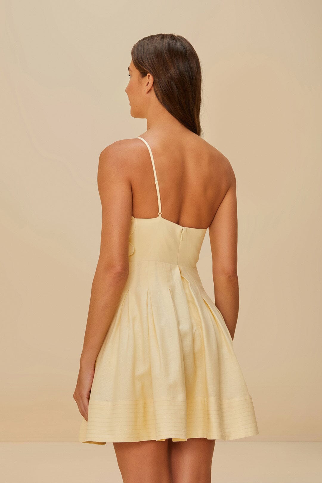FARM Rio Off-White Lea LENZING™ ECOVERO™ Euroflax™ Mini Dress