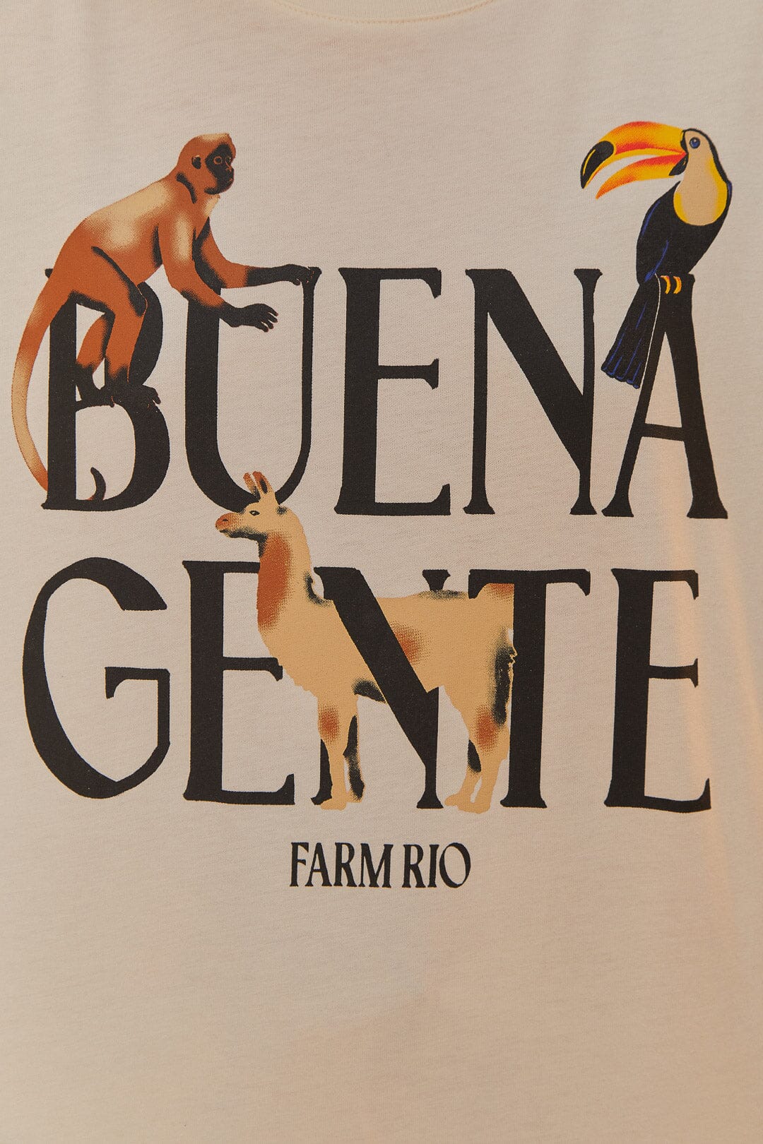 FARM Rio Off-White Buena Gente Relaxed T-Shirt