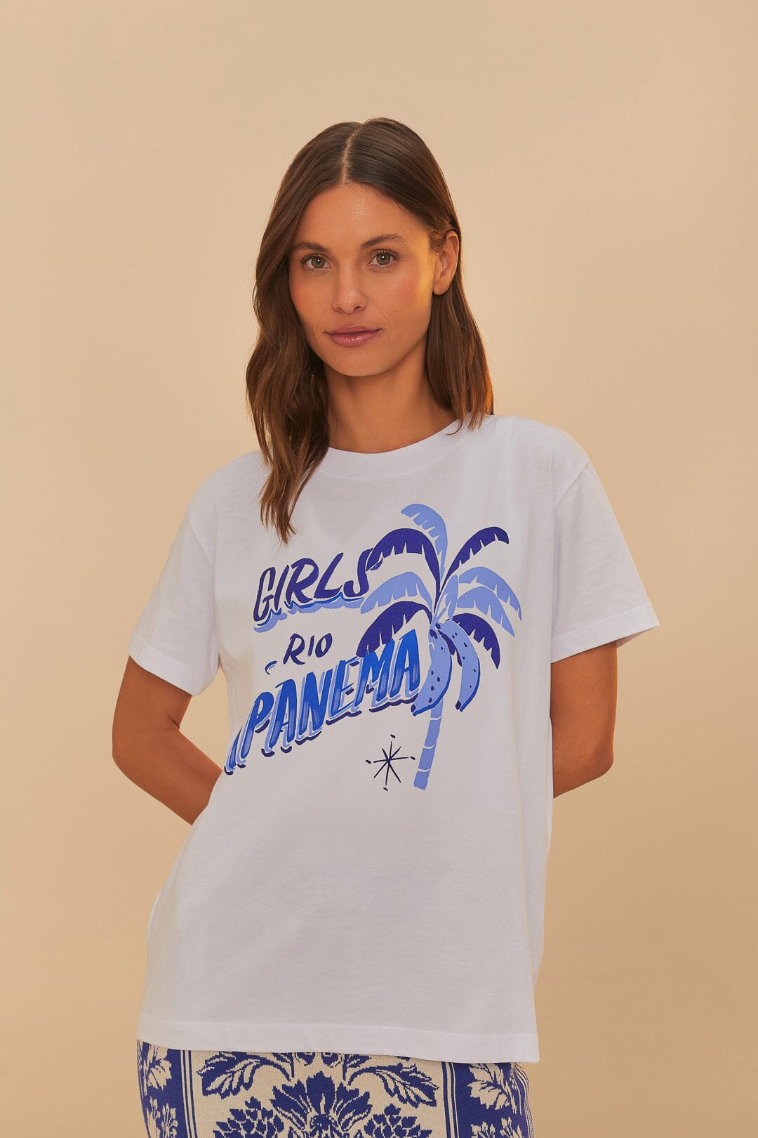 FARM Rio Off-White Girls Rio Ipanema T-Shirt