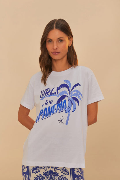 FARM Rio Off-White Girls Rio Ipanema T-Shirt