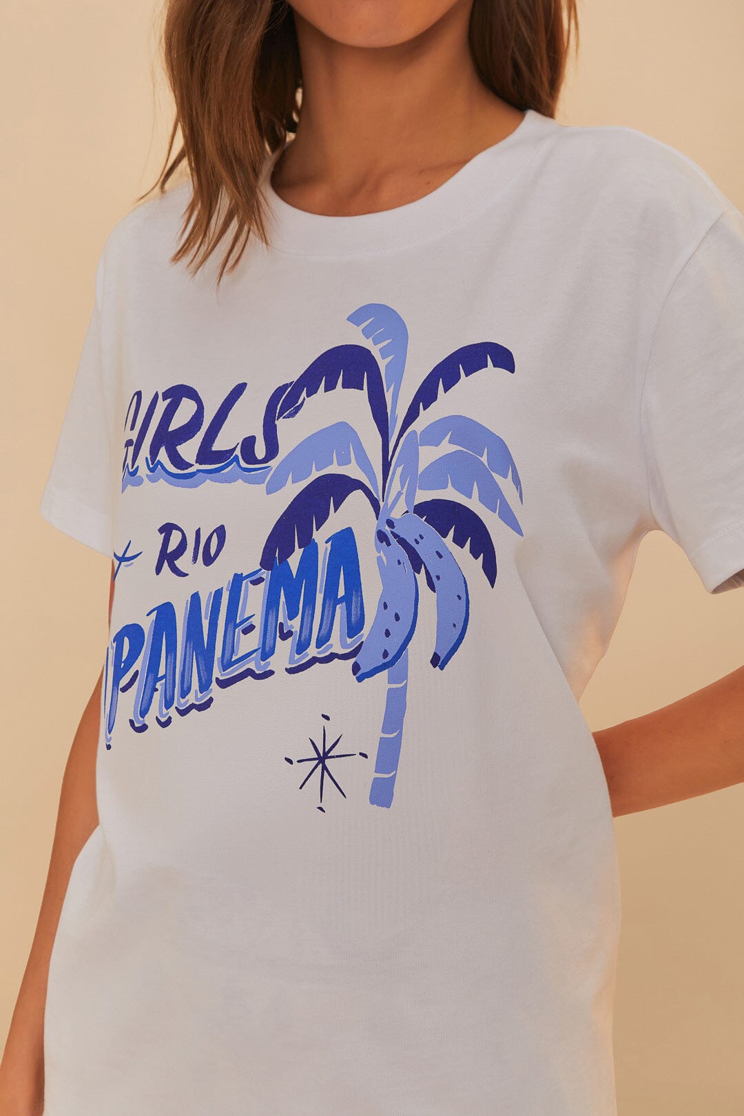FARM Rio Off-White Girls Rio Ipanema T-Shirt