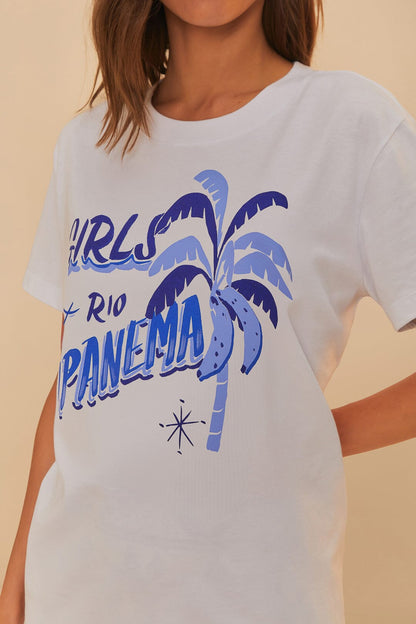 FARM Rio Off-White Girls Rio Ipanema T-Shirt