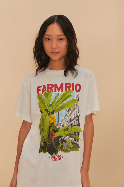 FARM Rio Off-White From Brasil To The World Relaxed T-Shirt