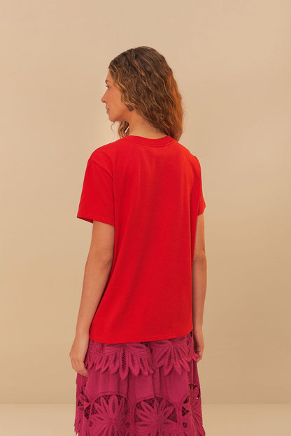 FARM Rio Red Latina T-Shirt