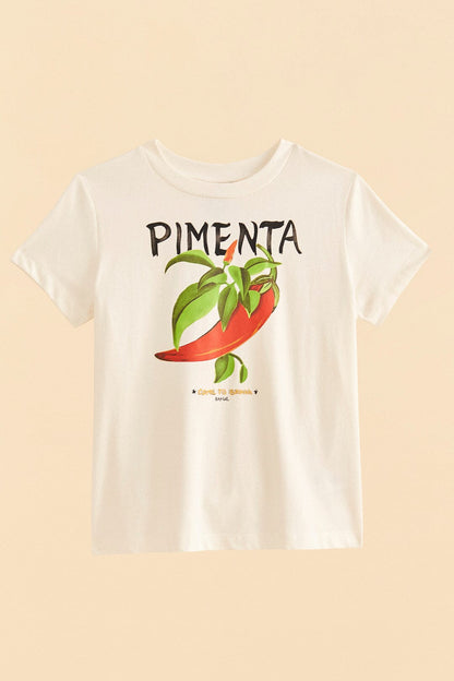 FARM Rio Off-White Peppers Organic Cotton T-shirt
