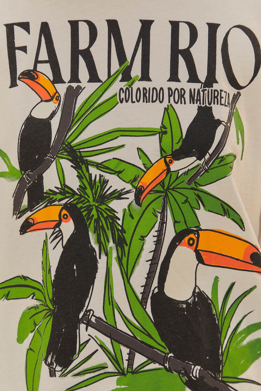 FARM Rio Off-White Nature Lovers Toucans T-Shirt