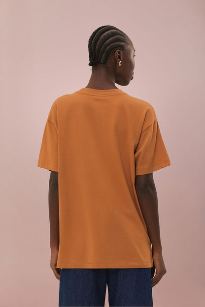 FARM Rio Caramel Rio Organic Cotton Relaxed T-Shirt