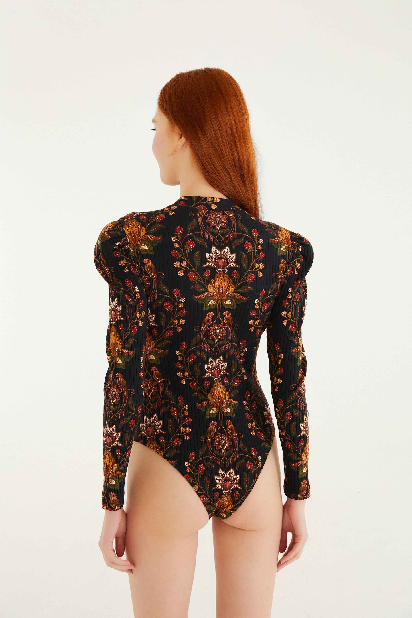 FARM Rio Black Berry Garden Organic Cotton Bodysuit | FARM Rio