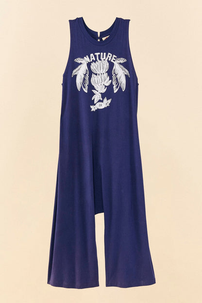 FARM Rio Navy Blue Nature Organic Cotton Jumpsuit