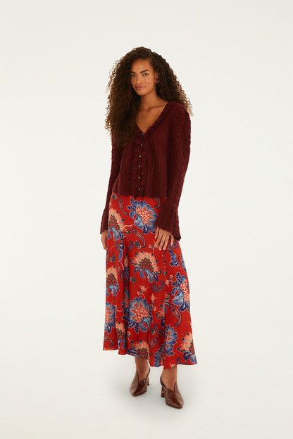FARM Rio Red Luang LENZING™ Maxi Skirt