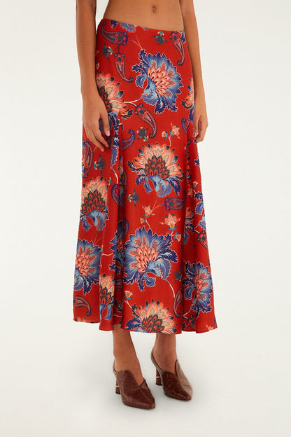 FARM Rio Red Luang LENZING™ Maxi Skirt