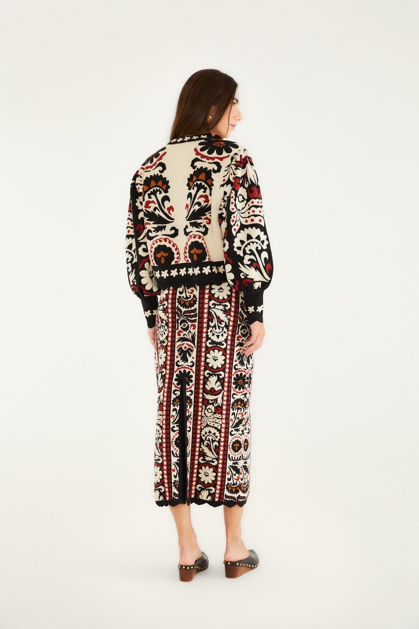 FARM Rio Stripes Winter Tapestry Knit Skirt | FARM Rio