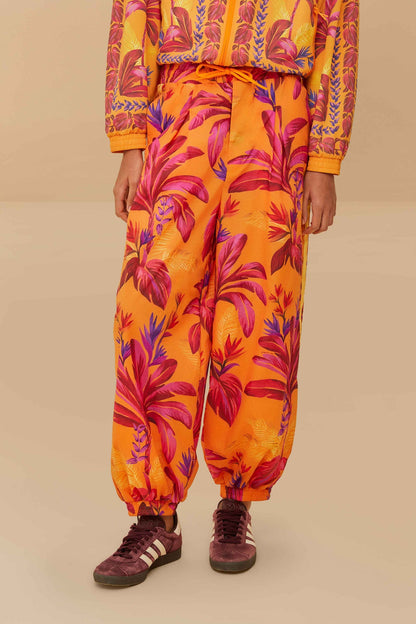 FARM Rio Adidas Tropical Breeze Bright Orange Pants
