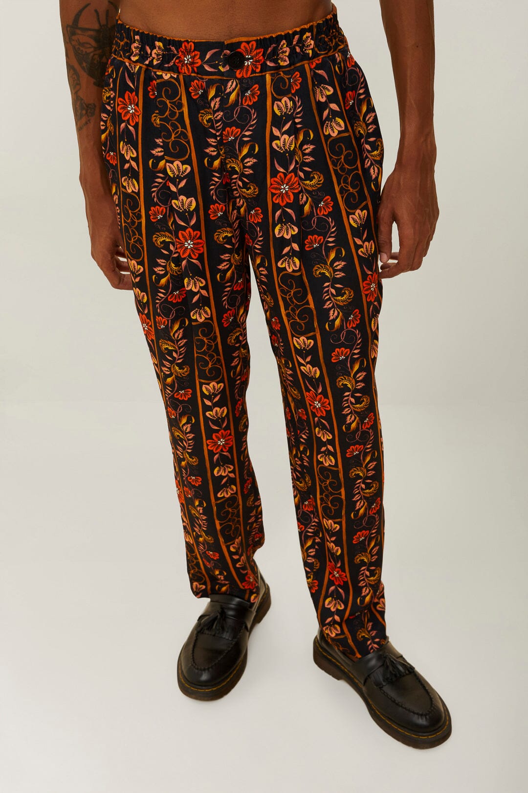FARM Rio Brown Jungle Stripes LENZING™ ECOVERO™ Viscose Pants