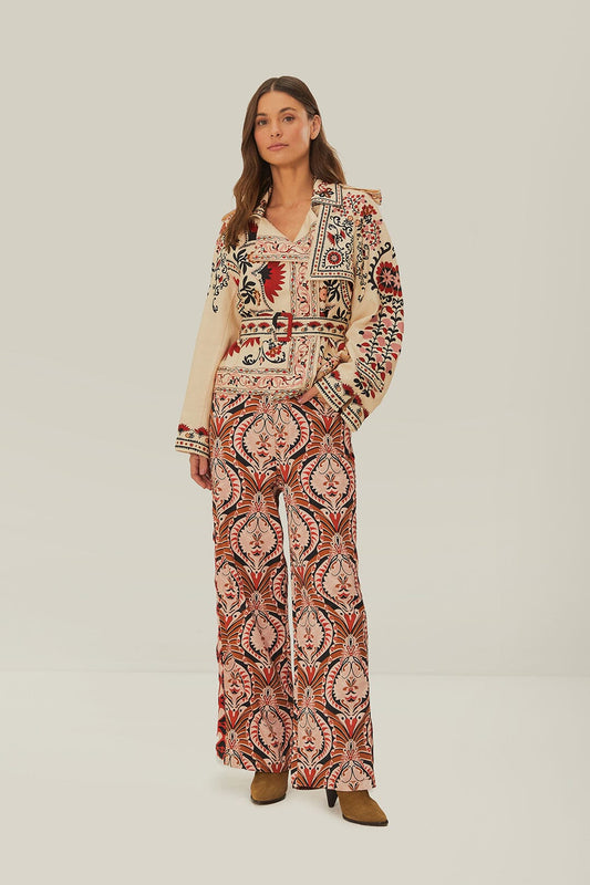 FARM Rio Brown Pineapple Jewelry Pants