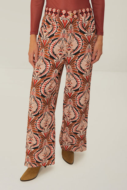 FARM Rio Brown Pineapple Jewelry Pants