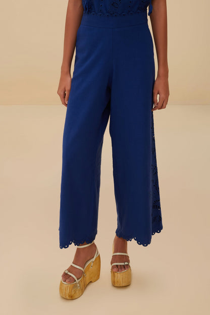 FARM Rio Blue Richelieu LENZING™ ECOVERO™ Euroflax™ Pants