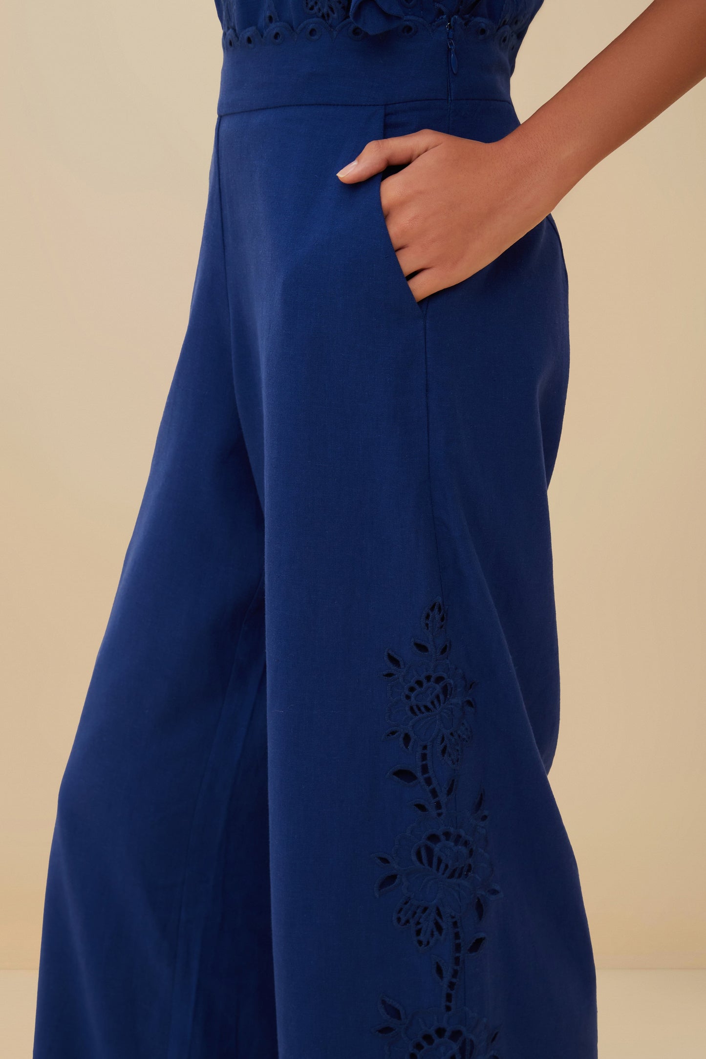 FARM Rio Blue Richelieu LENZING™ ECOVERO™ Euroflax™ Pants