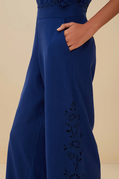 FARM Rio Blue Richelieu LENZING™ ECOVERO™ Euroflax™ Pants