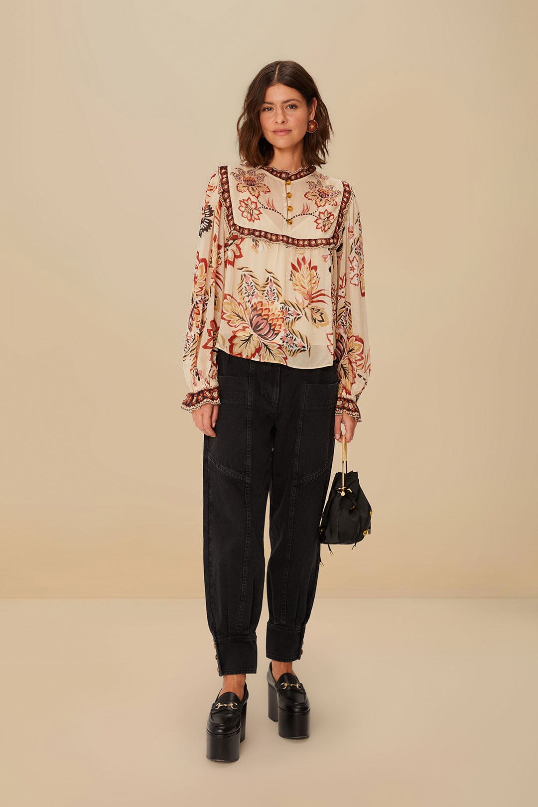 FARM Rio Black Denim Pants