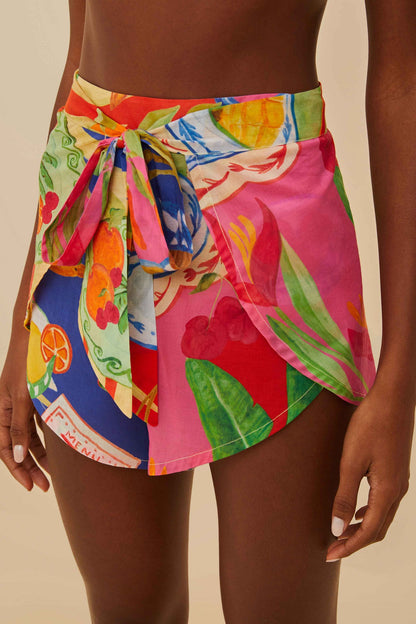 FARM Rio Multicolor Summer Picnic Shorts