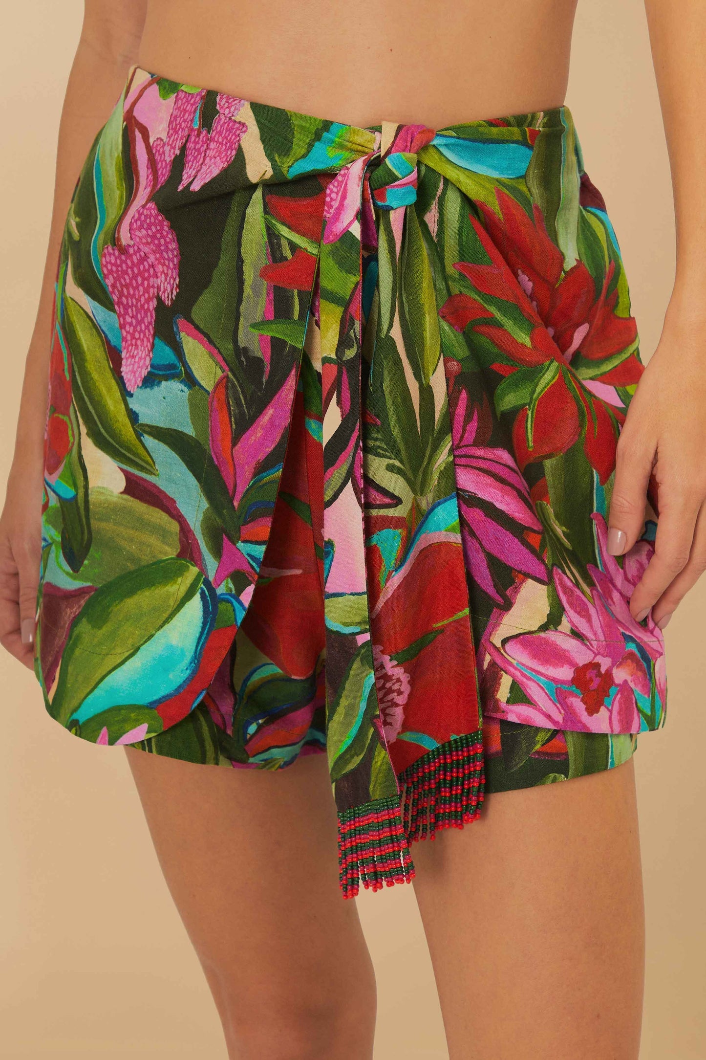 FARM Rio Multicolor Jardin De Reve Shorts