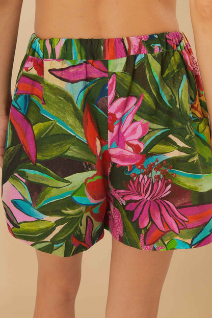 FARM Rio Multicolor Jardin De Reve Shorts