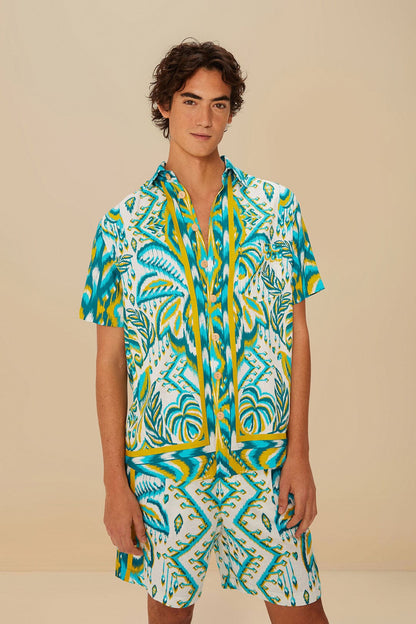 FARM Rio Sand Tropical Tapestry LENZING™ ECOVERO™ Euroflax™ Shorts