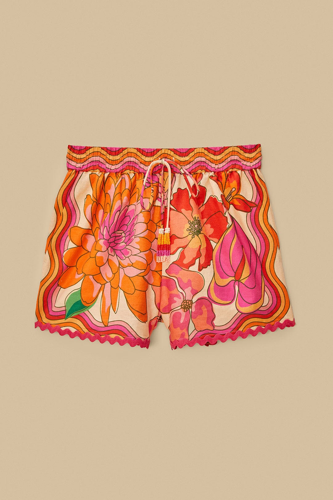 FARM Rio Beige Spring Affair LENZING™ ECOVERO™ Euroflax™ Shorts