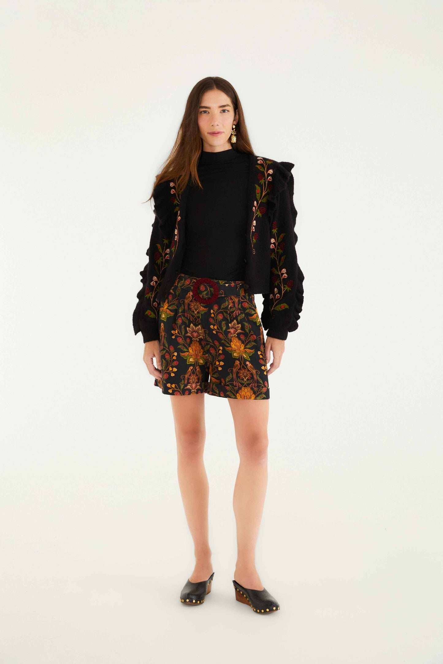 FARM Rio Black Berry Garden Shorts | FARM Rio