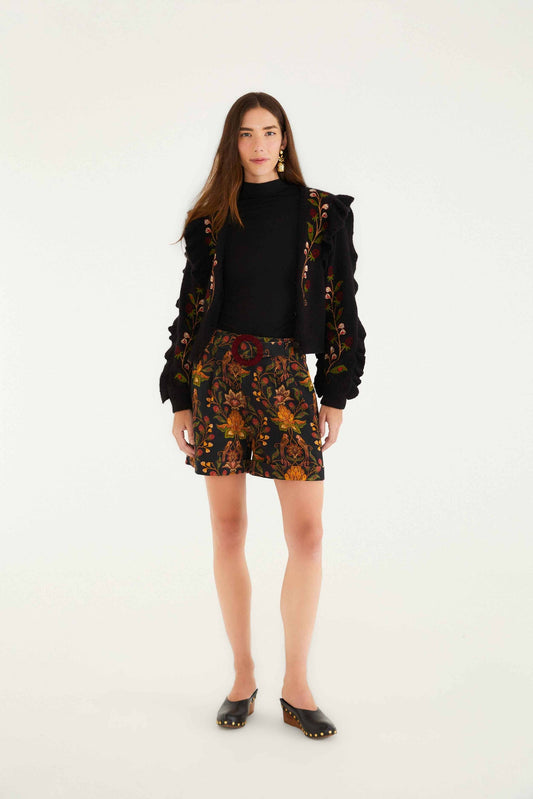FARM Rio Black Berry Garden Shorts | FARM Rio