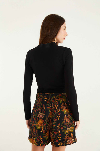 FARM Rio Black Berry Garden Shorts | FARM Rio